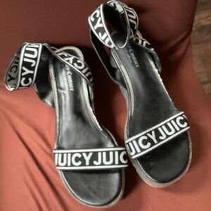 Juicy Couture Black Sandals
